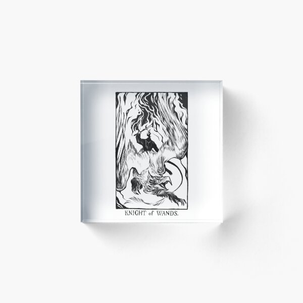 The Knight of Wands Acrylic Block