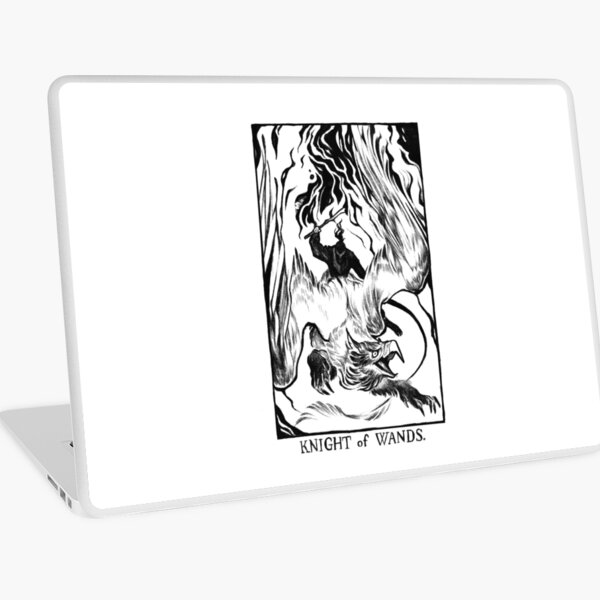 The Knight of Wands Laptop Skin