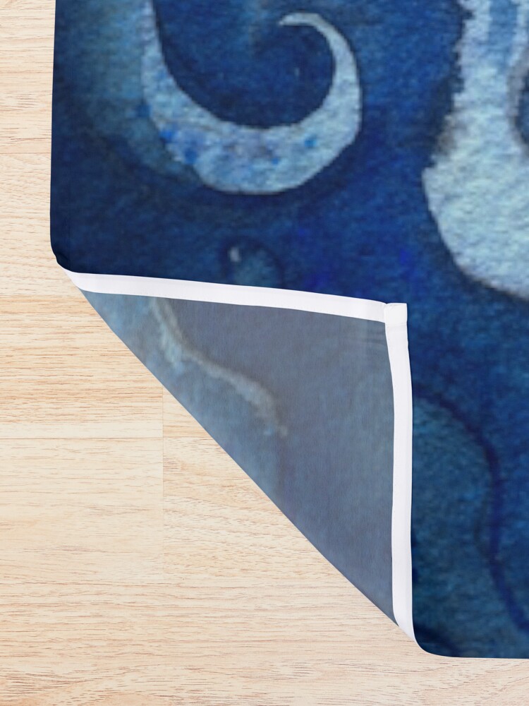 Alternate view of Blue moon. Shower Curtain