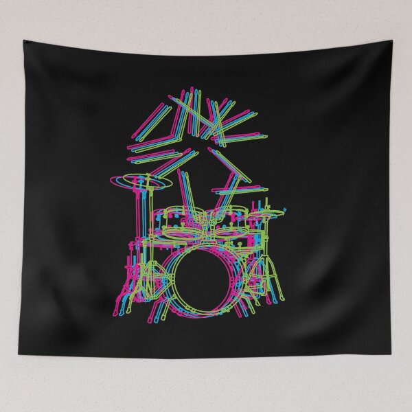 Item preview, Drummer, drums, drum sticks designed and sold by jhojho.