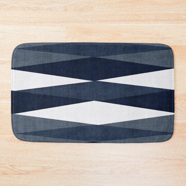 Harar in Navy Bath Mat