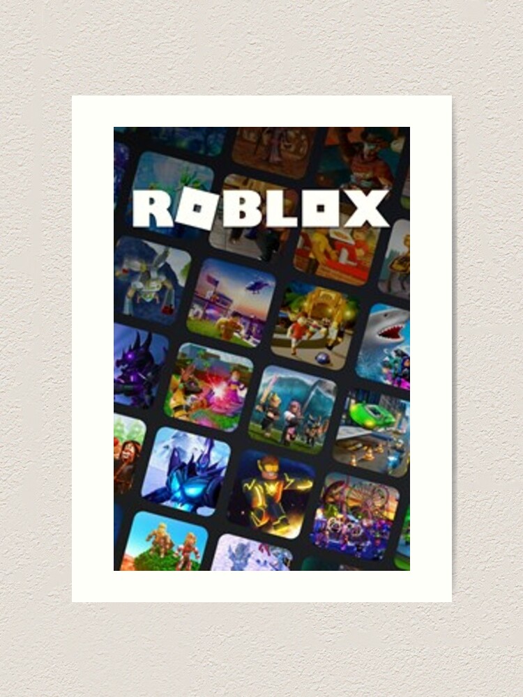 Roblox Mini Game Poster Art Print By Best5trading Redbubble