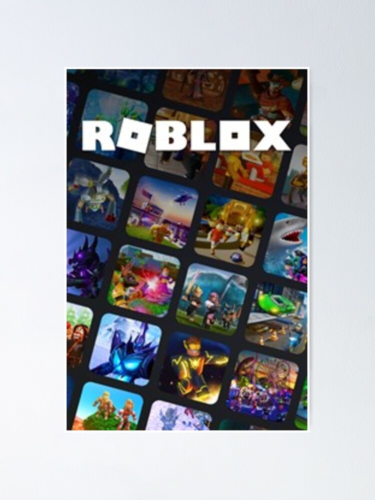 Roblox Mini Game Poster Poster By Best5trading Redbubble - glass roblox game