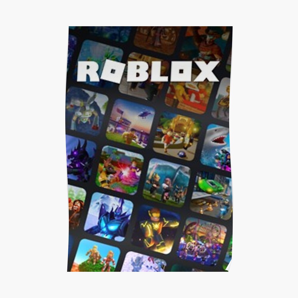 Roblox Mini Game Poster Sticker By Best5trading Redbubble - roblox minigame game