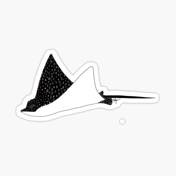 Item preview, Pastel spotted eagle ray designed and sold by Rachelstockham.