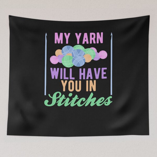 Item preview, My Yarn will have you in Stitches Funny Crochet Pun T Shirt designed and sold by Dan66.