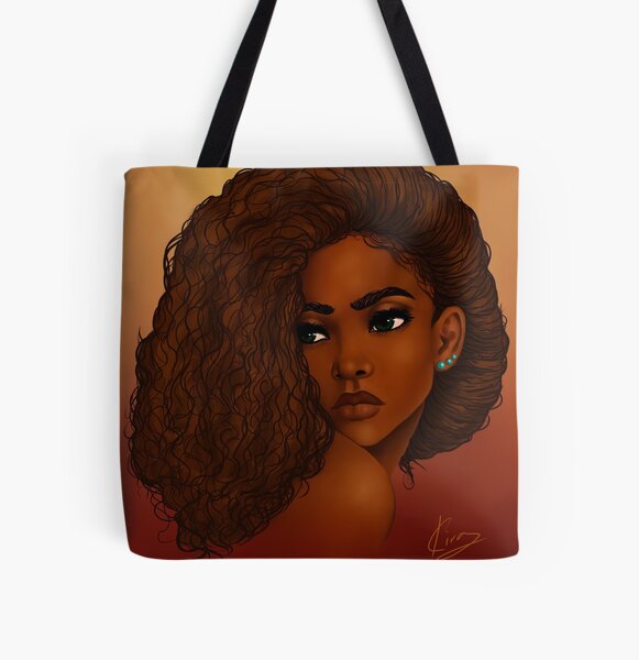 Item preview, Over the shoulder | Beautiful Black Woman Art | Black Women Art designed and sold by Shakira Rivers.