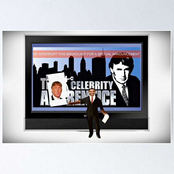 Item preview, After a week of sniping and roasting and with uncanny timing, Obama plays his trump card. designed and sold by Susan Littlefield.