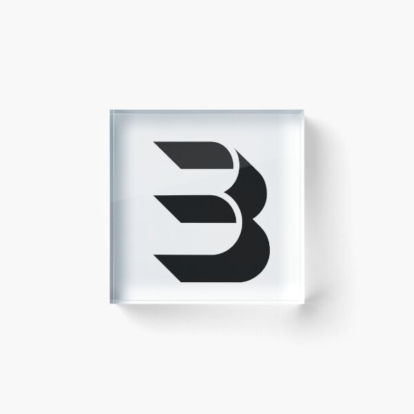 Item preview, B MODERN SHADOW STYLE CAPITAL LETTER INITIAL T-SHIRT MODERN MINIMALIST FONT LOGO TYPEFACE LETTERING TYPOGRAPHY TEE designed and sold by prezziefactory.
