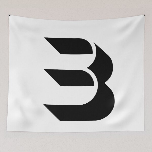 Item preview, B MODERN SHADOW STYLE CAPITAL LETTER INITIAL T-SHIRT MODERN MINIMALIST FONT LOGO TYPEFACE LETTERING TYPOGRAPHY TEE designed and sold by prezziefactory.