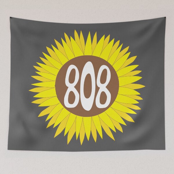 Item preview, Hand Drawn Hawaii Sunflower 808 Area Code designed and sold by itsrturn.