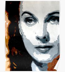 Vivien Leigh in Brown and Gray 001 Poster