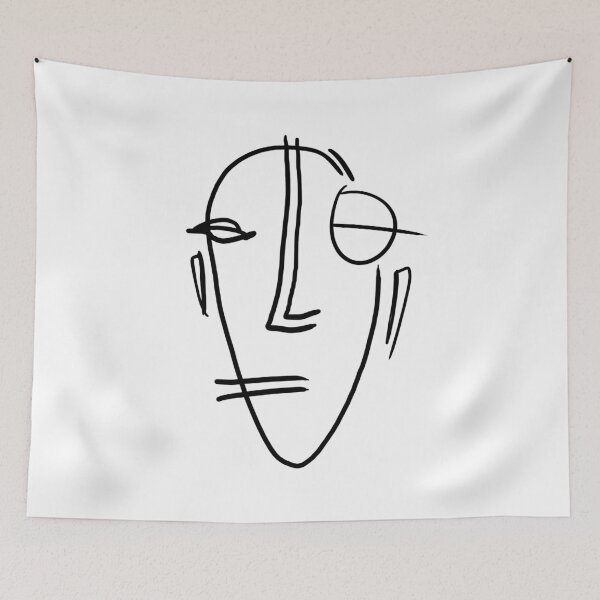 Item preview, Abstract face - Minimal Figure Line art designed and sold by MarleneCanto.