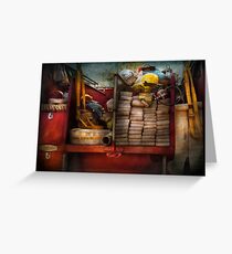 Fireman - Fire equipment Greeting Card