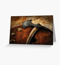 Fireman - The fire axe Greeting Card