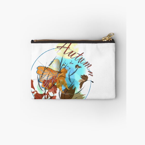Item preview, AUTUMN ILLUSTRATION, LEAVES AND FAIRY PUSHED BY WIND designed and sold by Luciano Montemarano.