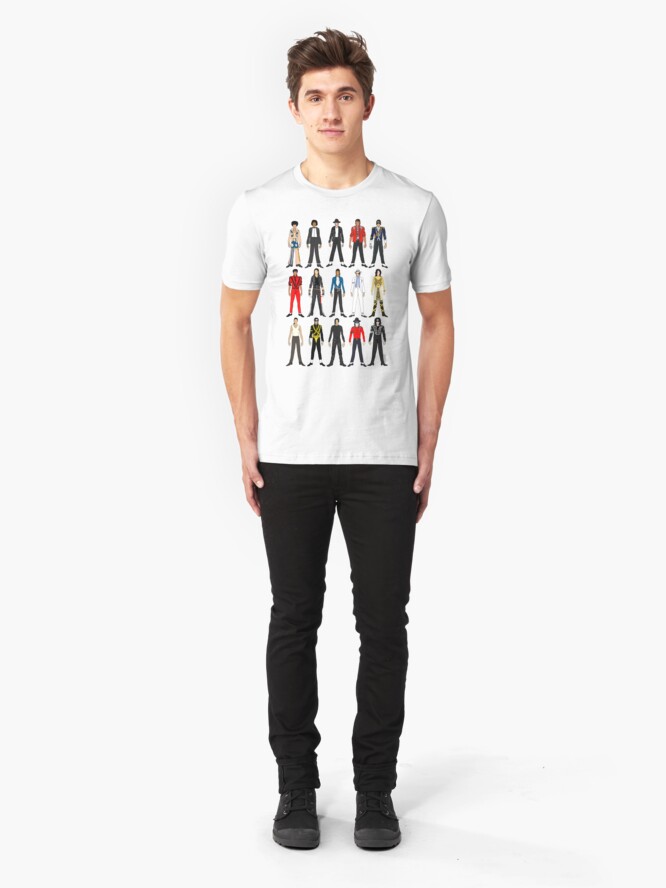 Alternate view of Outfits of King Jackson Pop Music Fashion Slim Fit T-Shirt