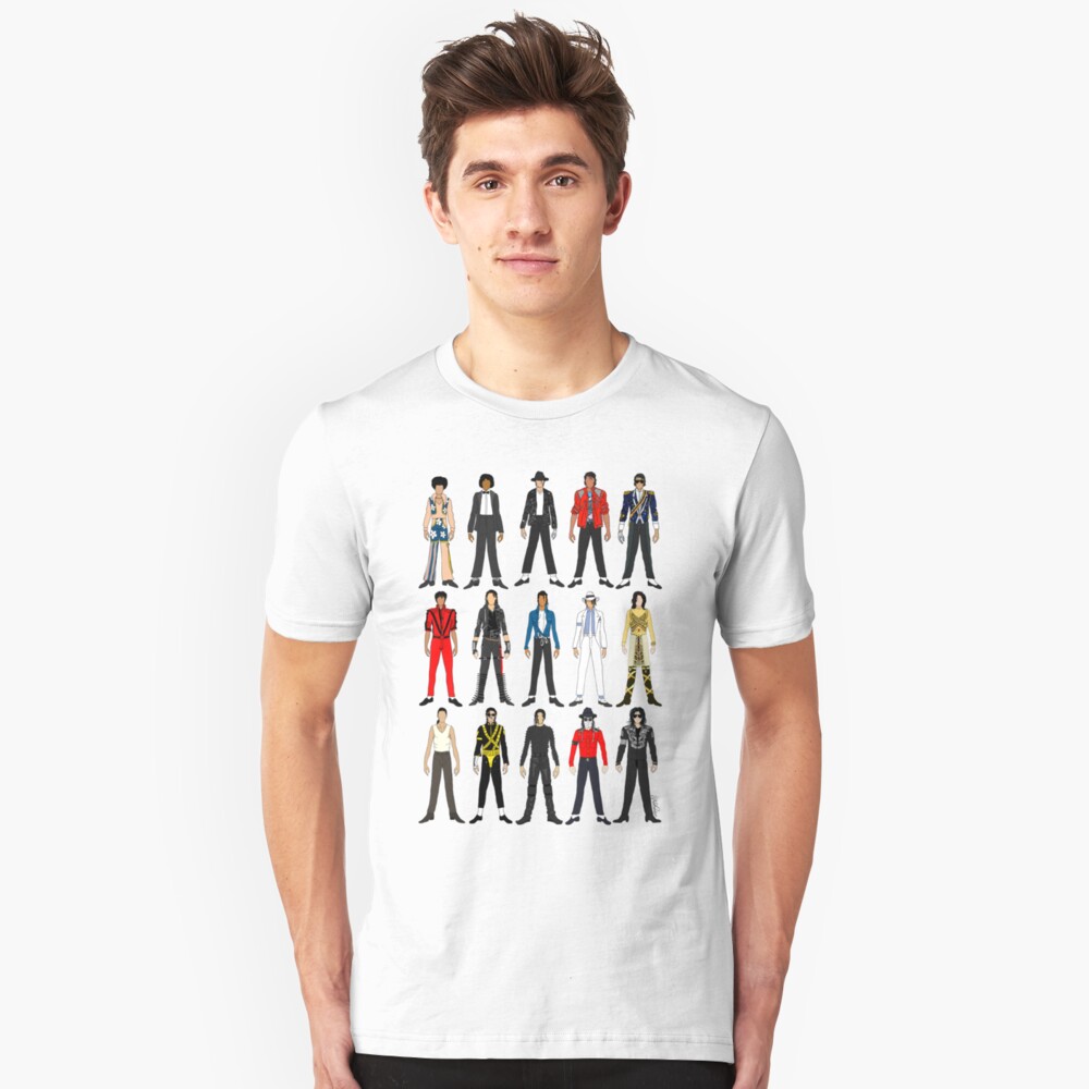 Outfits of King Jackson Pop Music Fashion Slim Fit T-Shirt