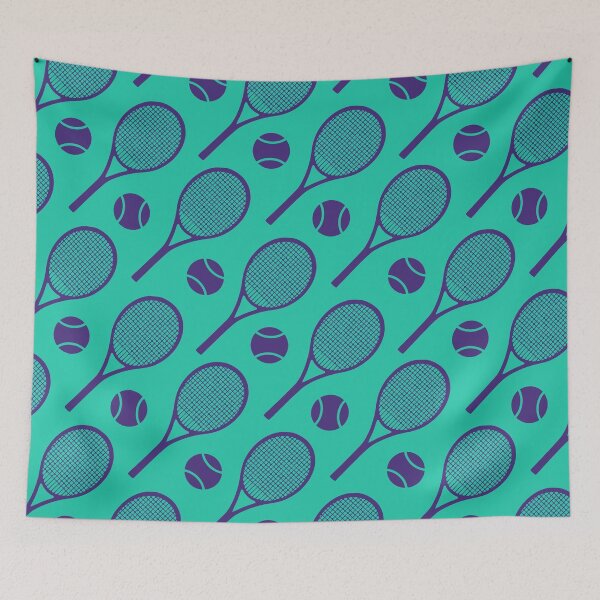 Item preview, Cool tennis purple and minty pattern designed and sold by FK-UK.
