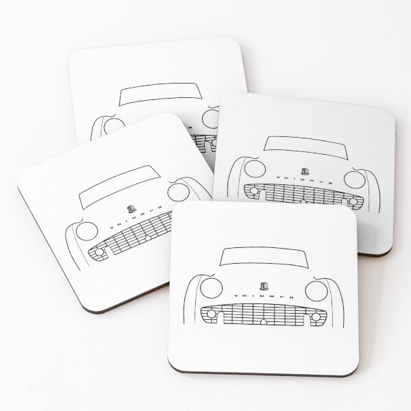 Item preview, Triumph TR3 classic car outline graphic (black) designed and sold by soitwouldseem.