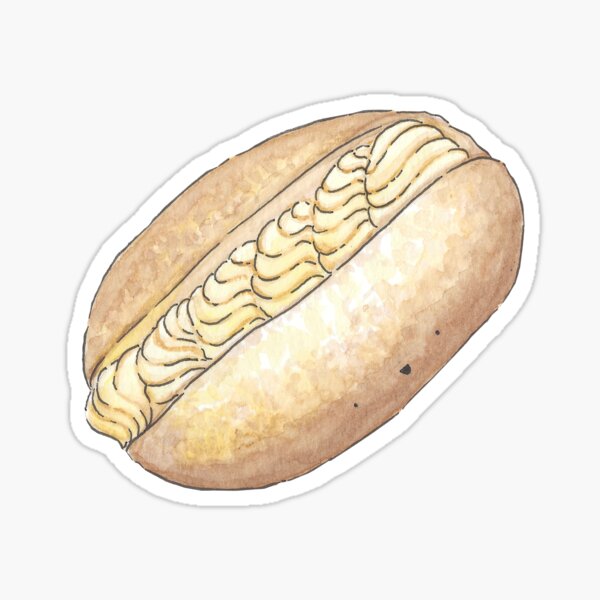 Coconut cream bun Sticker