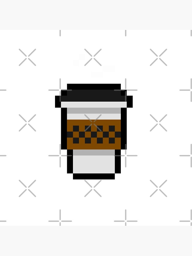 Coffee Cup Pixel Art Pattern Photographic Print For Sale By Pixelprintshop Redbubble