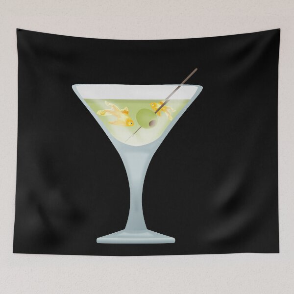 Item preview, Martini with gold fish designed and sold by OVMEngemann.
