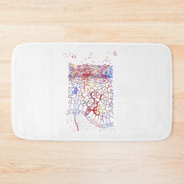 Item preview, Anatomical watercolor from skin layers, epidermis, epidermis art, skin layers designed and sold by Rosaliartbook.