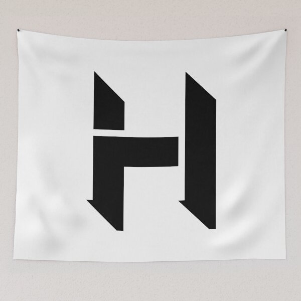 Item preview, H MODERN SHADOW STYLE CAPITAL LETTER INITIAL T-SHIRT MODERN MINIMALIST FONT LOGO TYPEFACE LETTERING TYPOGRAPHY TEE designed and sold by prezziefactory.