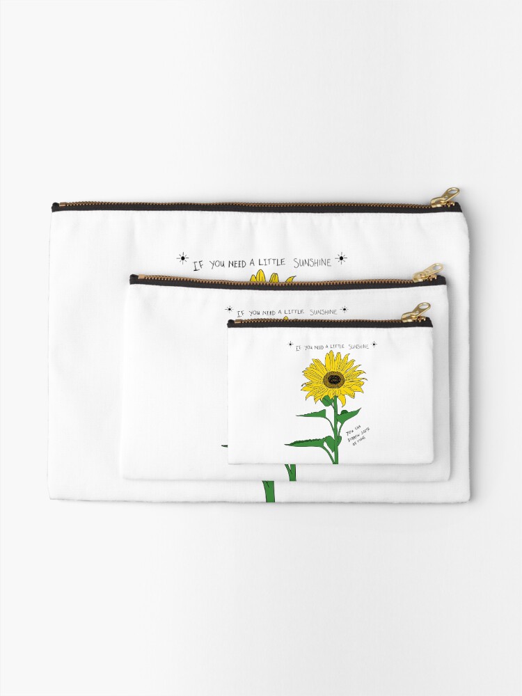 Alternate view of If You Need A Little Sunshine Zipper Pouch