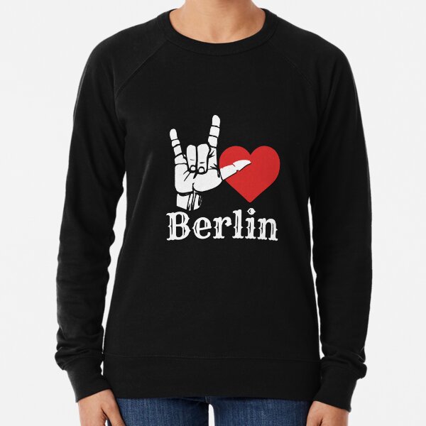 Ich liebe Berlin, Liebeszeichengeschenk Leichter Pullover