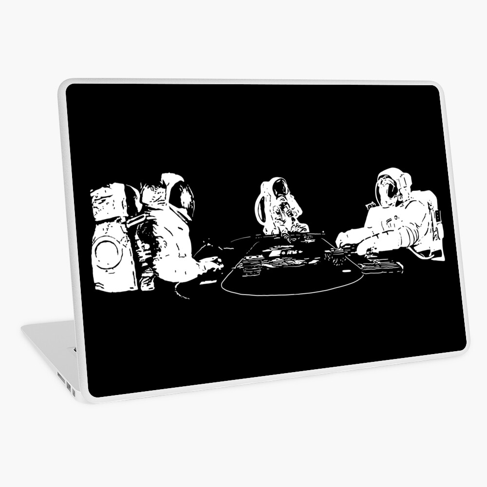 Poker Playing Astronauts Laptop Skin