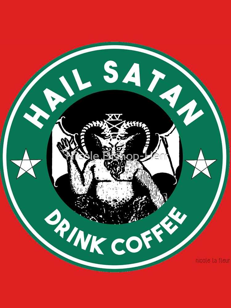 hail satan and drink coffee shirt