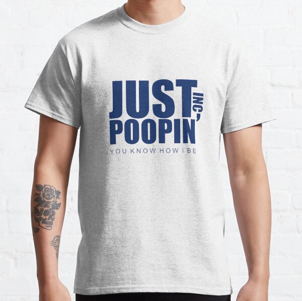 The Office Just Poopin' Dunder Mifflin Logo Classic T-Shirt