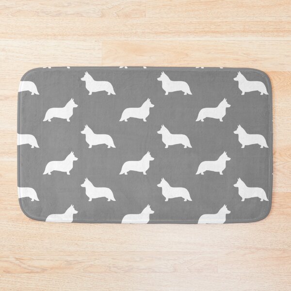 Item preview, White Cardigan Welsh Corgi Silhouette designed and sold by Jenn Inashvili.
