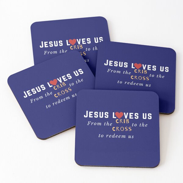 Item preview, Jesus loves us.From Crib to Cross to Redeem Us designed and sold by sharefaith.