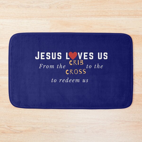Item preview, Jesus loves us.From Crib to Cross to Redeem Us designed and sold by sharefaith.