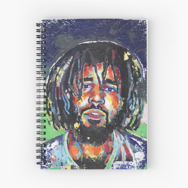 Aperçu de l'œuvre J Cole Portrait Hiphop créée et vendue par ChrisBardellArt.
