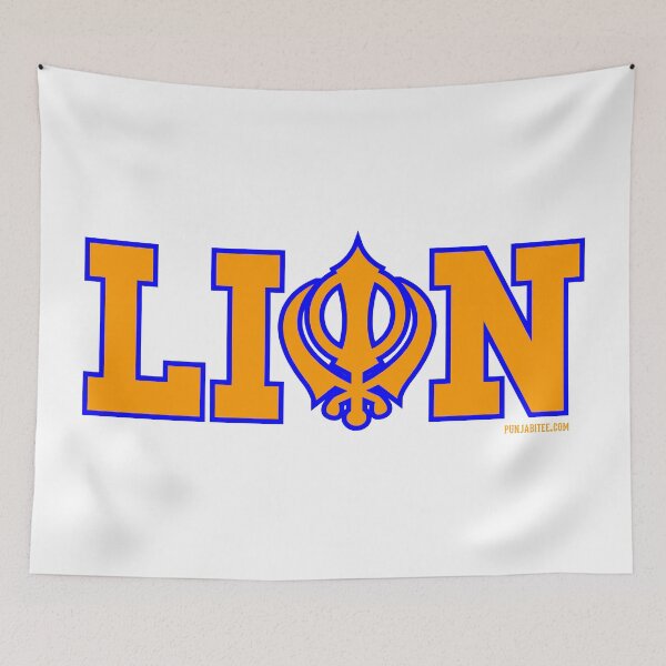 Item preview, Lion Khanda Punjabi Indian Sikh T-Shirt designed and sold by Phulkari Co.