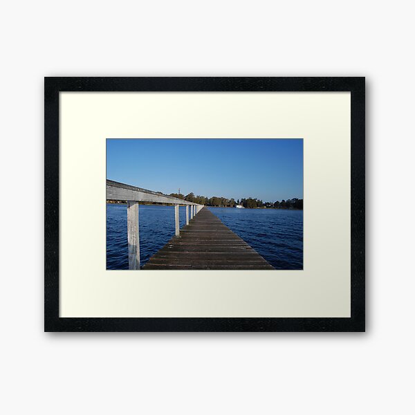 Out On the Water - Long Jetty Framed Art Print