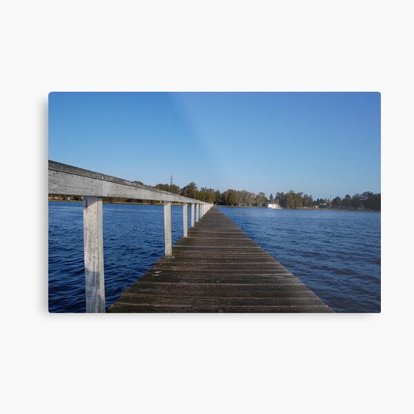Out On the Water - Long Jetty Metal Print