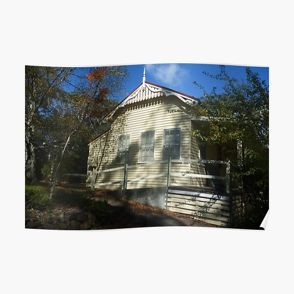 Mountain School House Poster