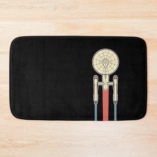 USS Enterprise Star Trek Bath Mat by lighthouse-art