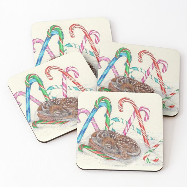 Item preview, Candy Cane Forest Fawn designed and sold by PixlPixi.