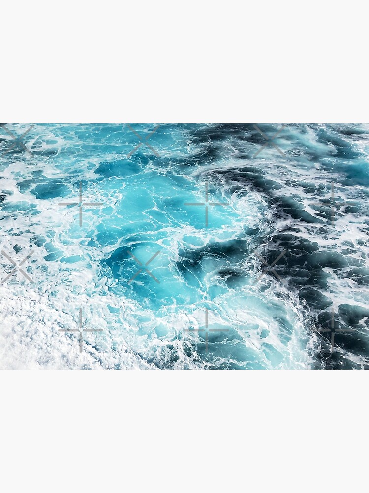 mesmerizing blue ocean waves by acatalepsys