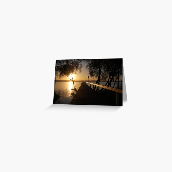 A Tree and a Signpost - Long Jetty Greeting Card