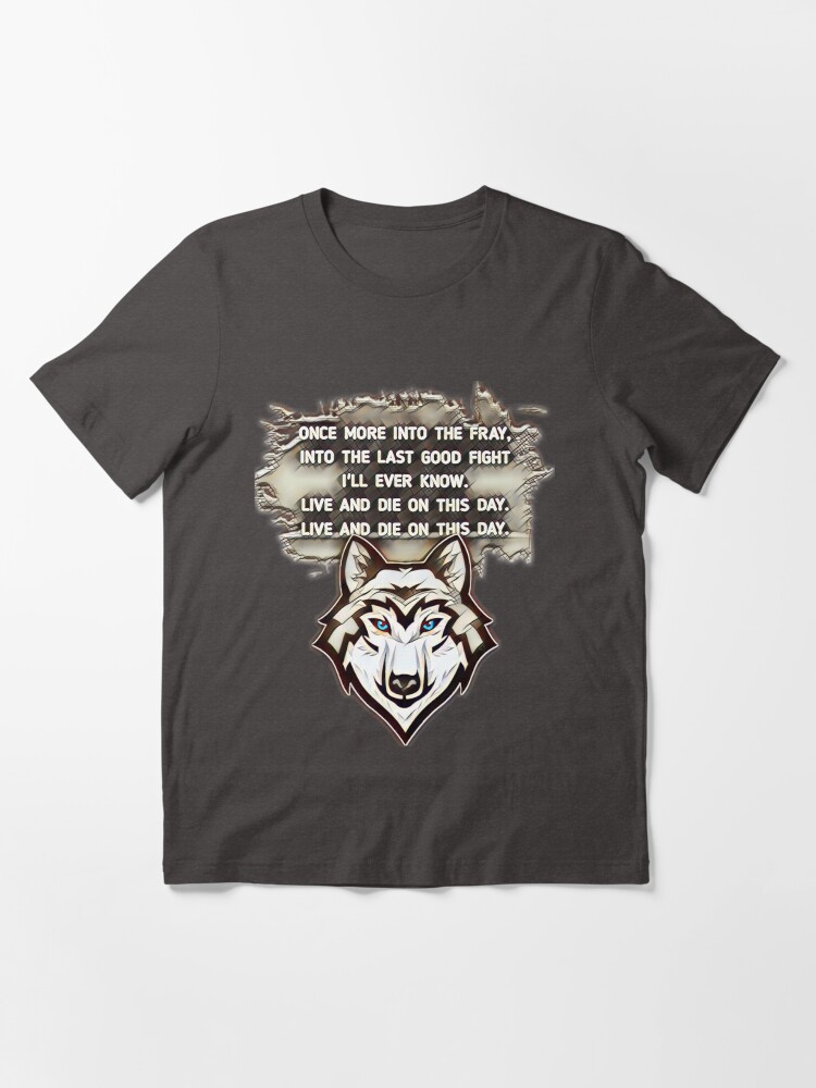 Abstract Wolf Design With Poem From The Grey Into The Fray T Shirt By Raglan Rose Redbubble