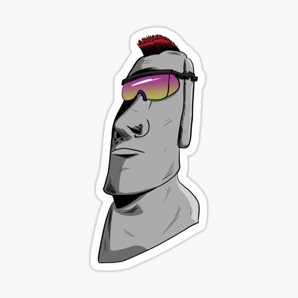 Item preview, Easter Island Punk designed and sold by blacksnowcomics.