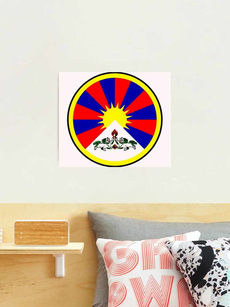 Vinilo Pixerstick Tíbet: banderas tibetanas ruegan 