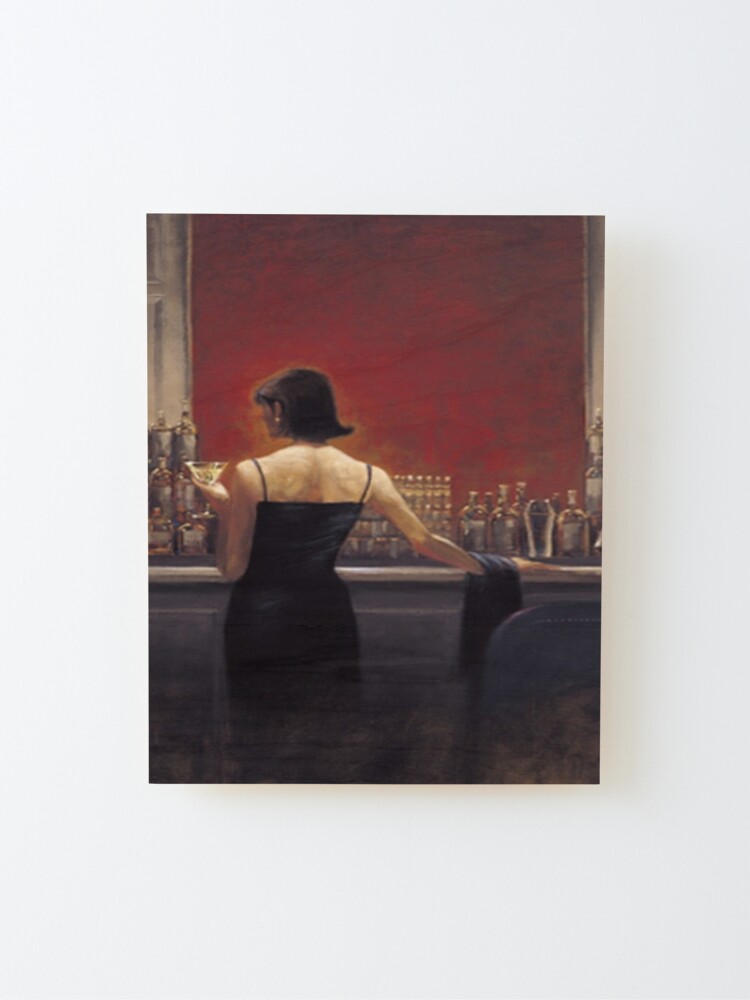 Alternate view of Evening Lounge Cafe Bar Contemporary Painting Mounted Print